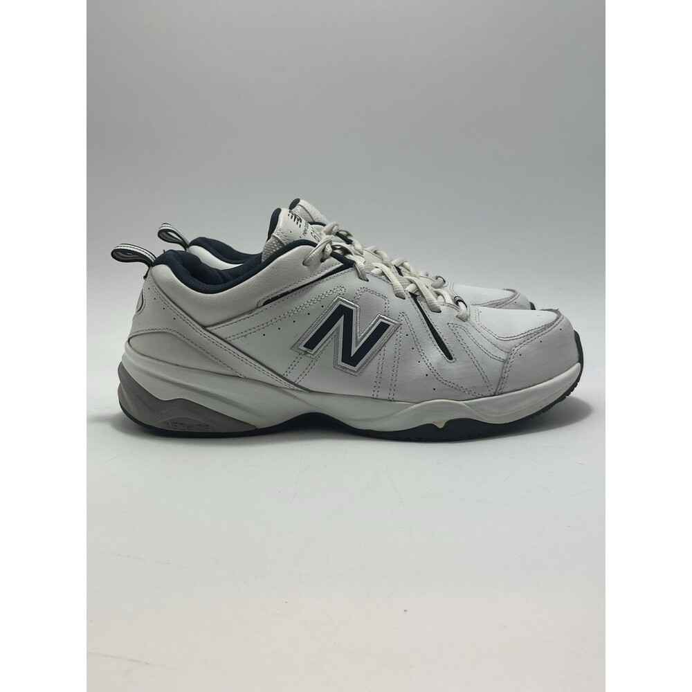 New Balance Mens MX619WN Walking Run Shoes Sz 10.5 D White Blue Sneakers Preown